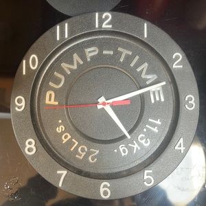Pump-time clock for workout area